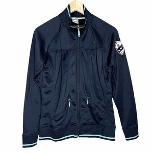 Nike Womens Fit Dry NY navy blue track jacket Sz M